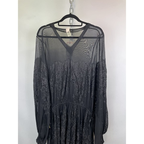 We Are HAH Royal HAHness Lace Maxi Dress Black Women's XS/S - Picture 3 of 16